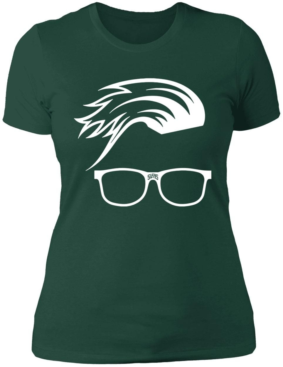 Rebecca Zamolo Merch Slays Glasses And Hair Shirt Premium Ladies Shirt