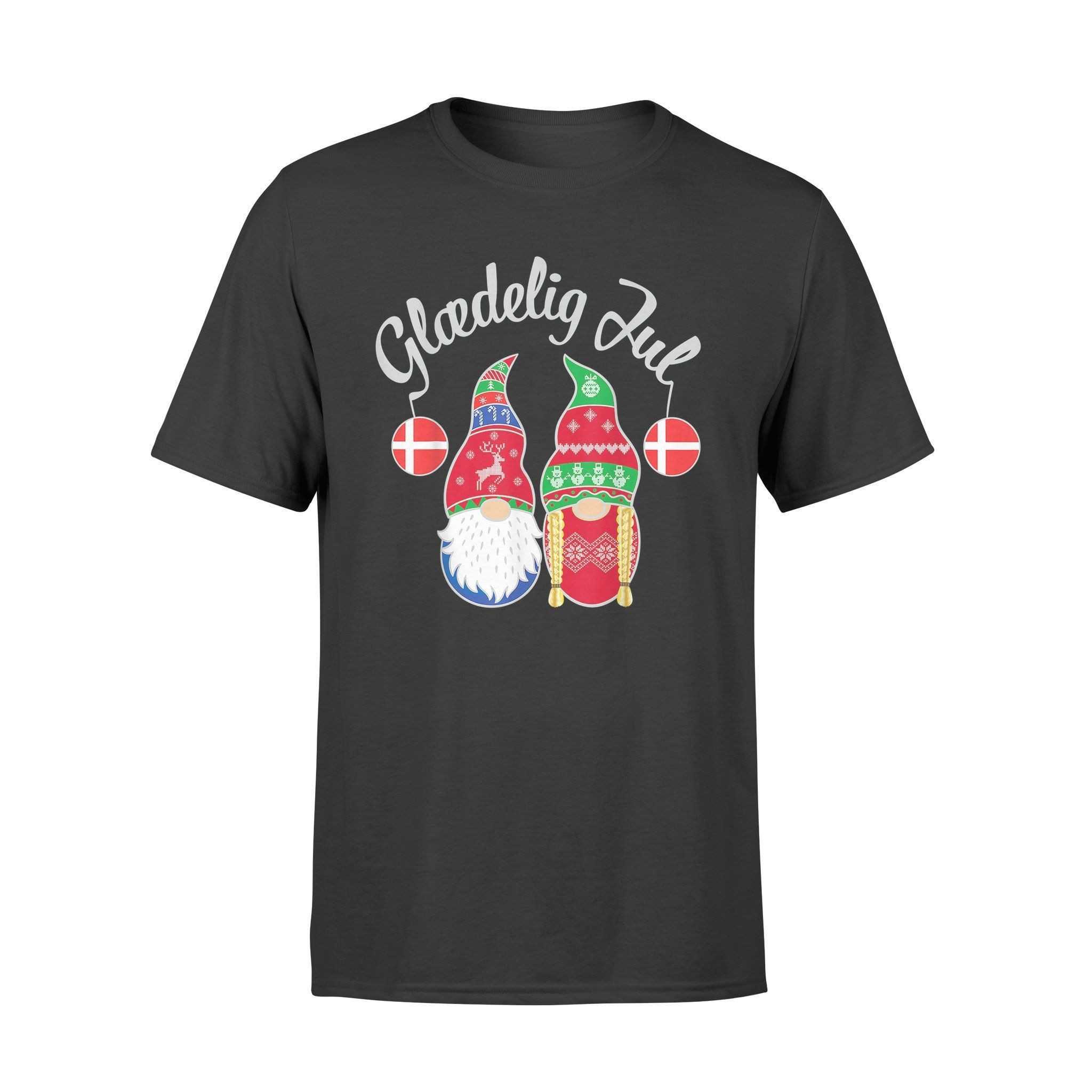 Glaedelig Jul Danish Merry Christmas Denmark Nisse T-Shirt – Standard T-Shirt