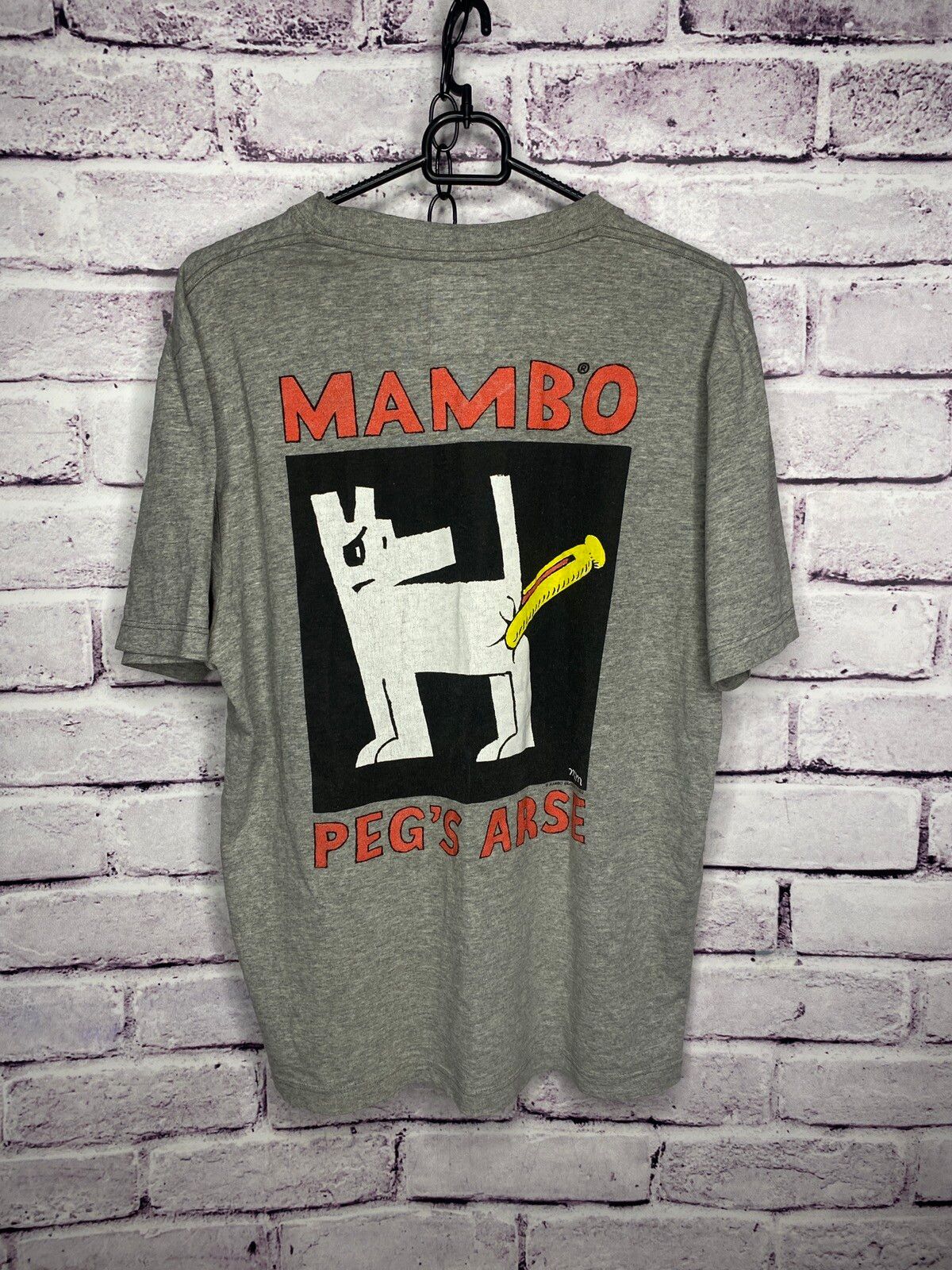 MENS Vintage 2002 Mambo Peg’s Arse T-Shirt N105, Shirt Outfit, Gift For Men, For Women