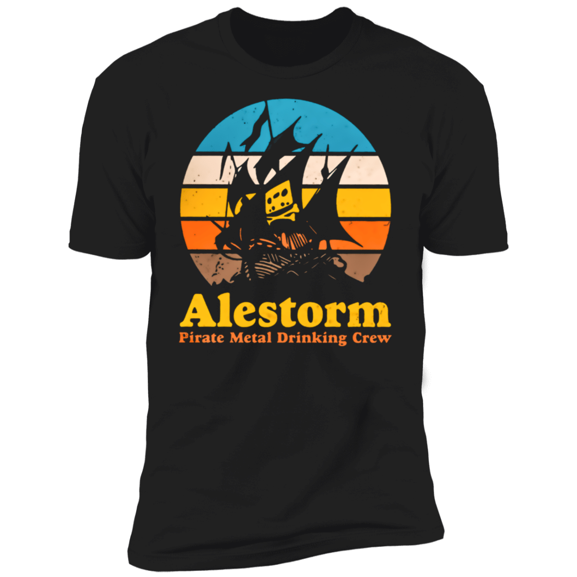 Alestorm – Retro Sunset Men’S Premium T-Shirt