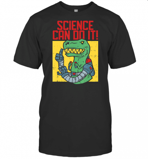 Dinosaur With Technology Arms Funny Gift T Shirt