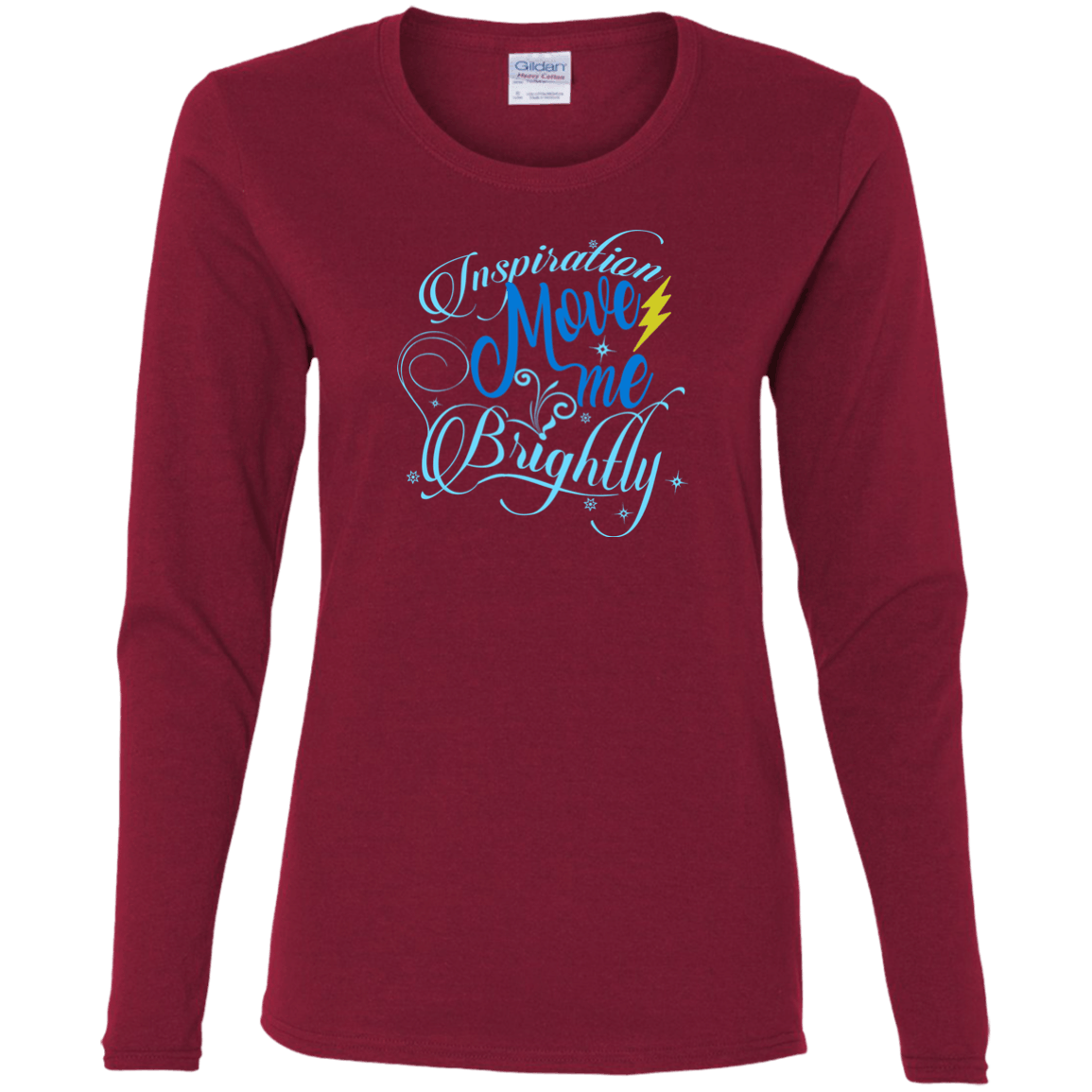 Inspiration Brightly Ladies Cotton Long Sleeve T-Shirt