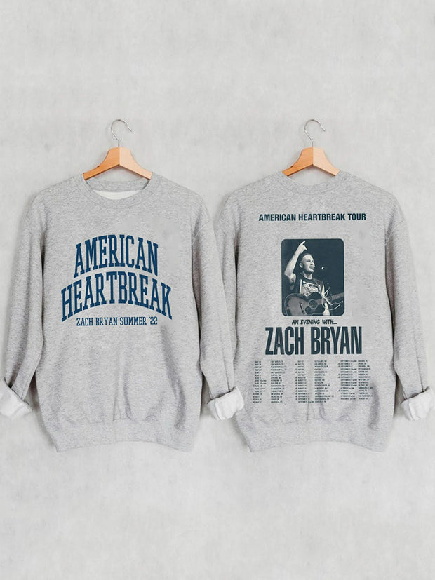 American Heartbreak Tour Two Sides Printed Sweatshirt