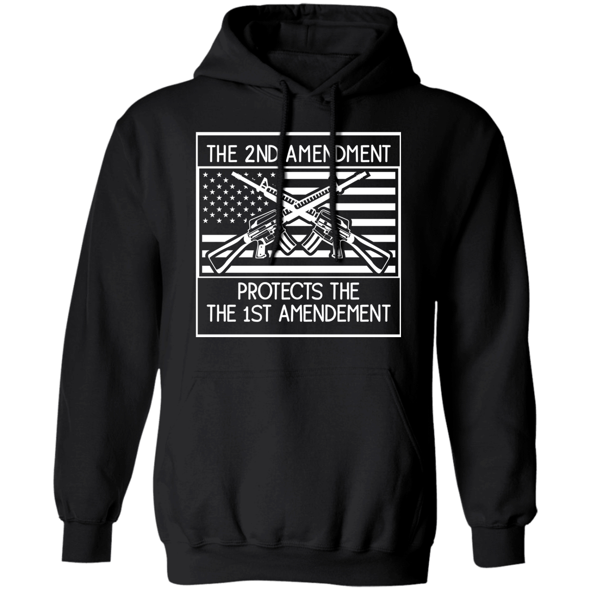 The Second Amendment Protects The First Amendment Pullover Hoodie