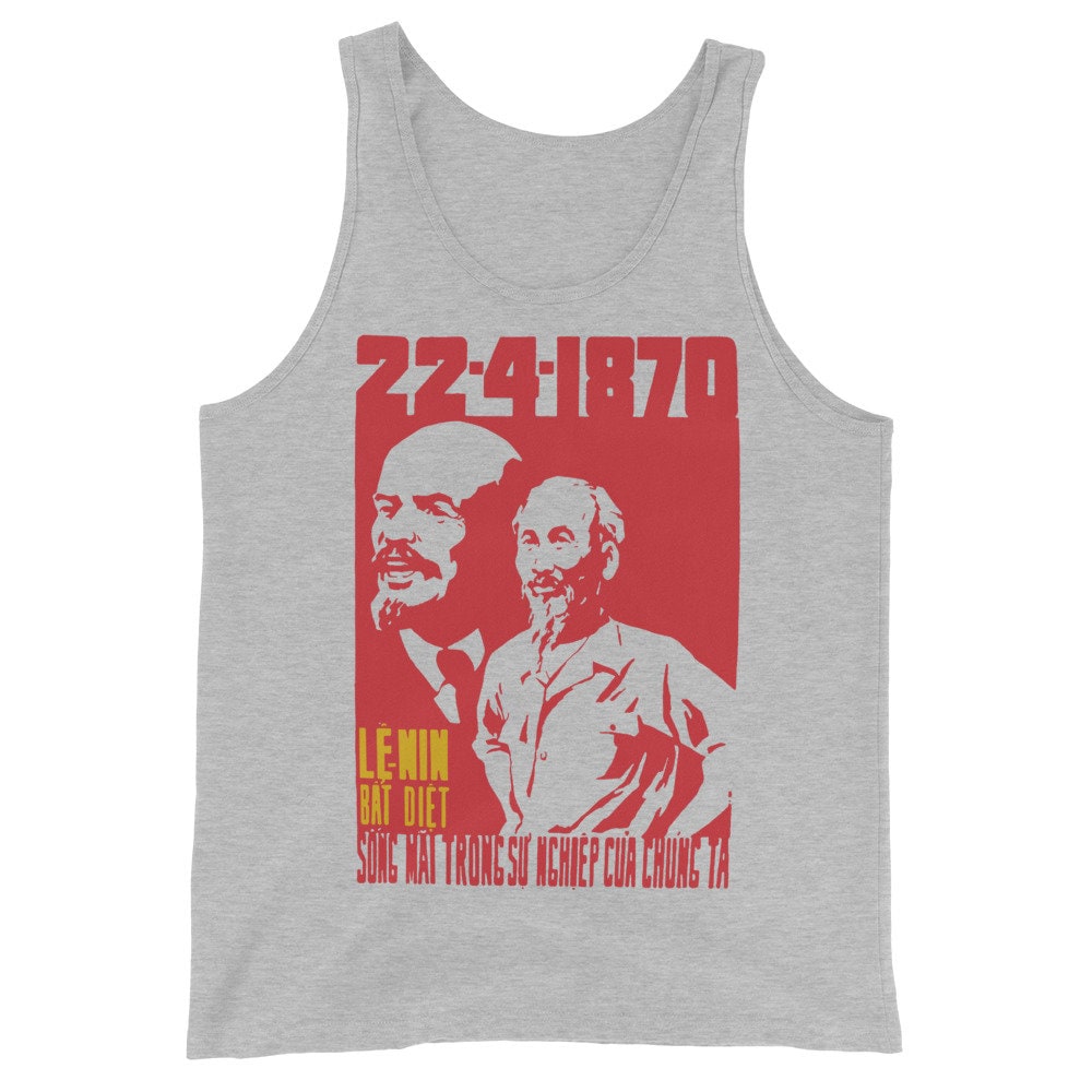 Lenin Lives In Our Lives – Vietnamese Propaganda Tank Top