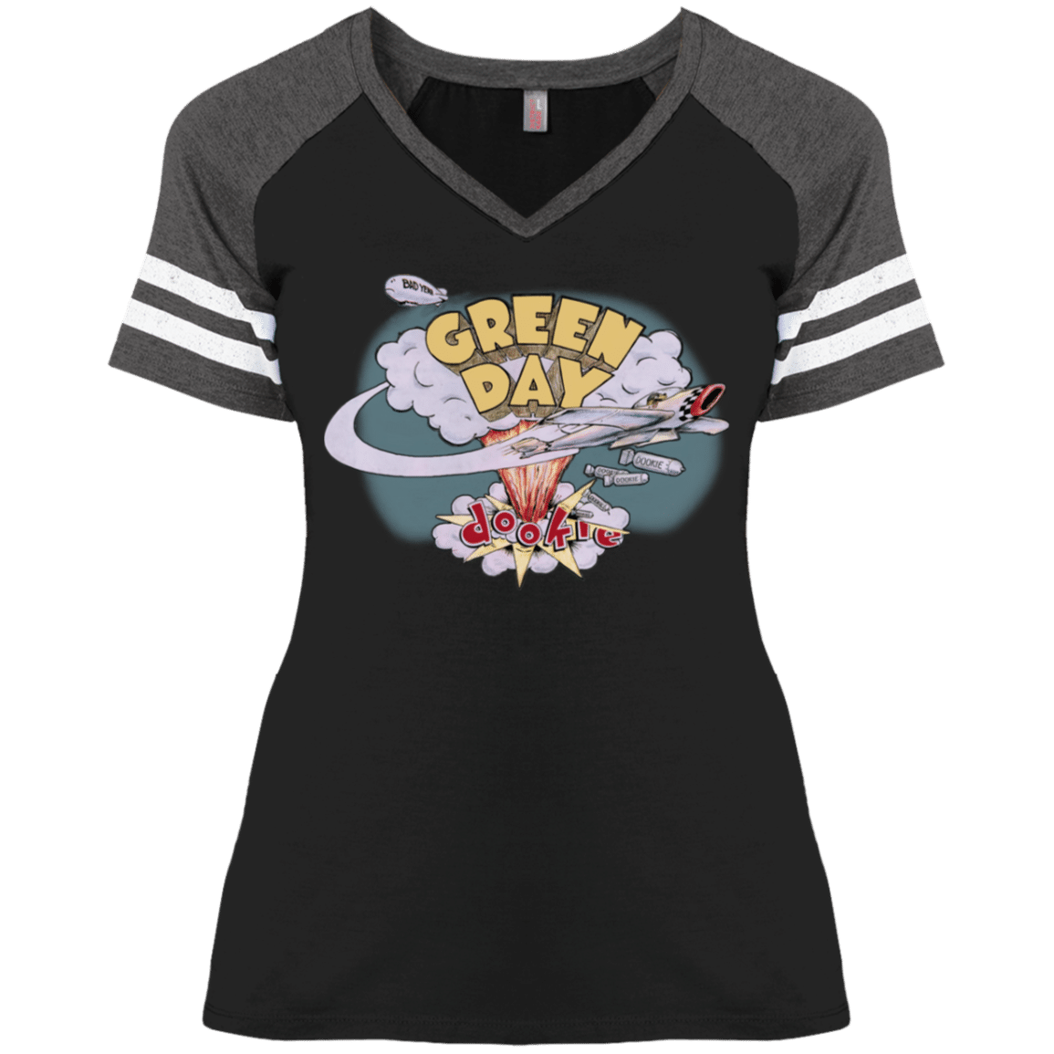 Hella Mega Tour Merch Dookie Vintage Ladies’ V-Neck