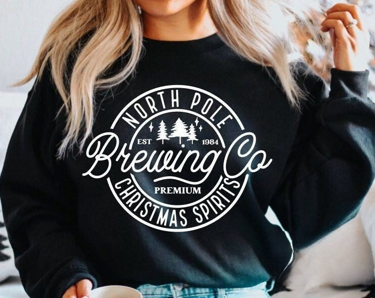 North Pole Brewing Co Merry Christmas Sweatshirt