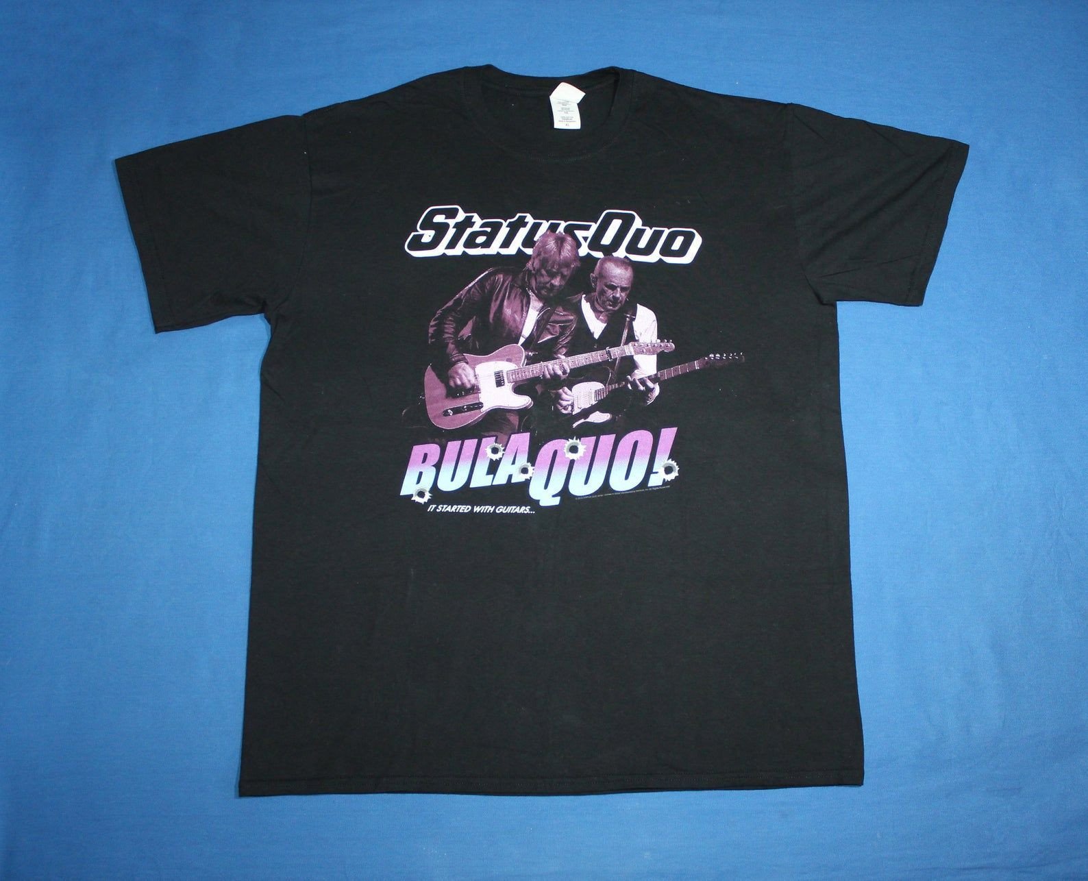 Status Quo Tour Shirt Bula Quo! Shirt English Rock Band Shirt Hard Rock Rock And Roll