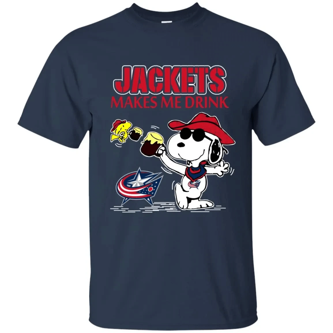 Columbus Blue Jackets Make Me Drinks T Shirts