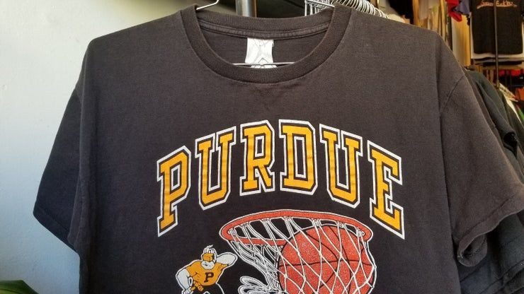 Vintage 90S Purdue University Basketball Unisex Single Stitch Shirt