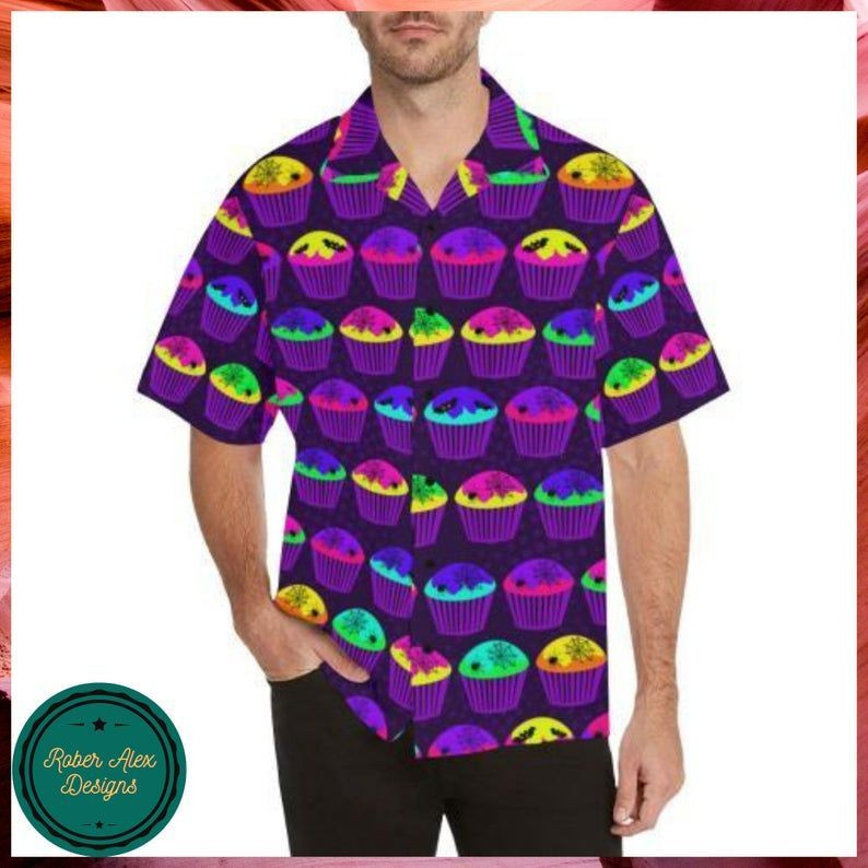 Cupcake Halloween Hawaii Shirt – Halloween Short-Sleeve Shirt