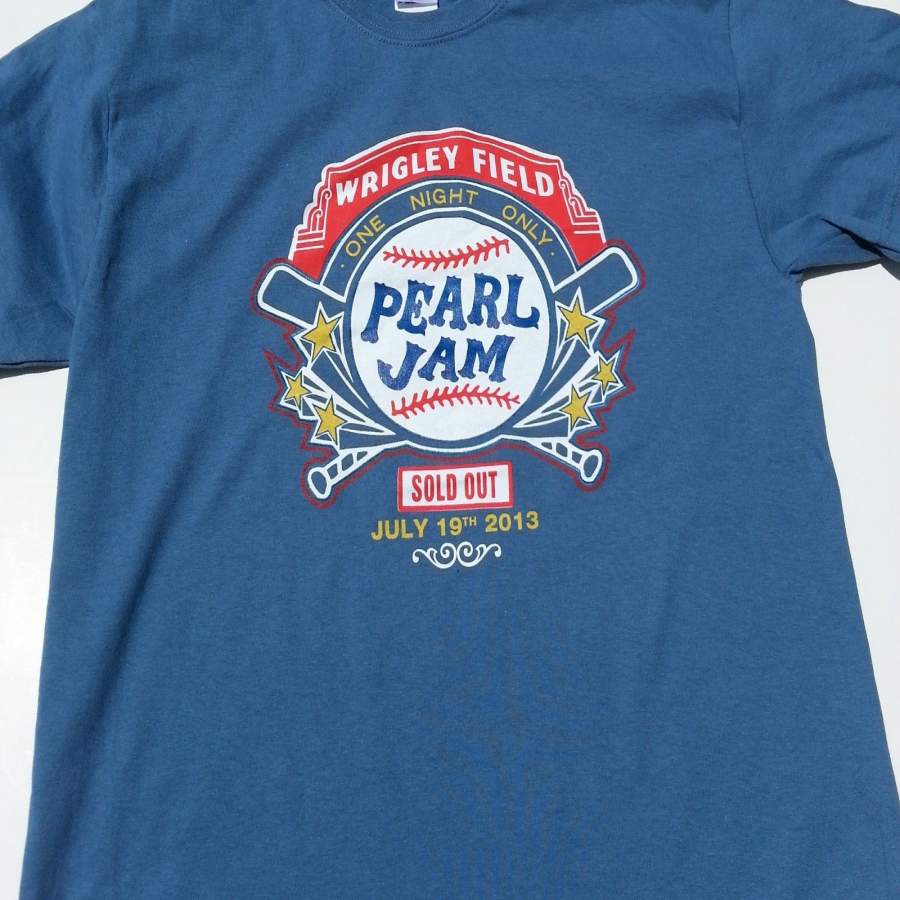 Pearl Jam T Shirt PJ Chicago Cubs