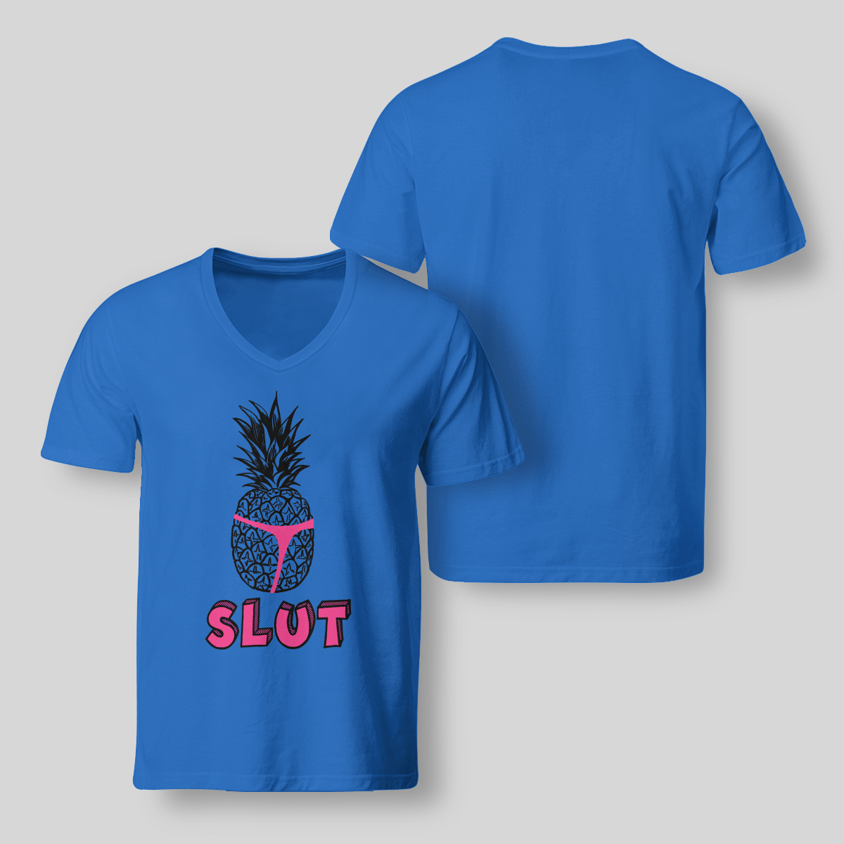 Pineapple Slut V-Neck T-Shirt