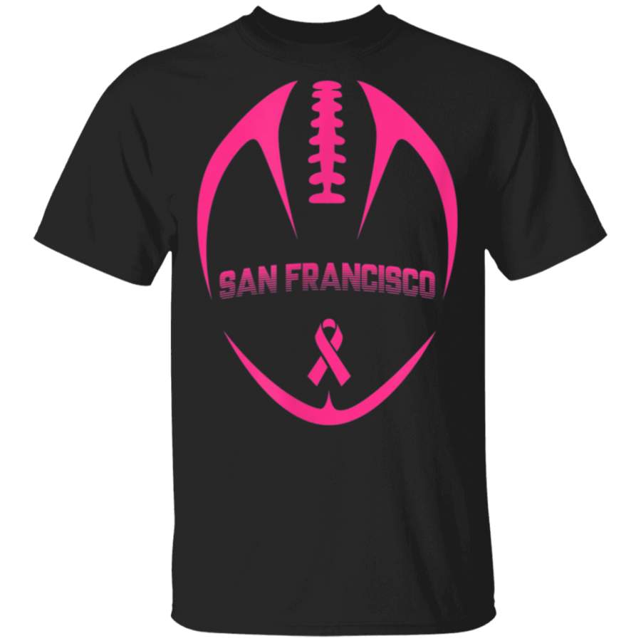 Retro Breast Cancer Awareness San Francisco Football Fan TShirt