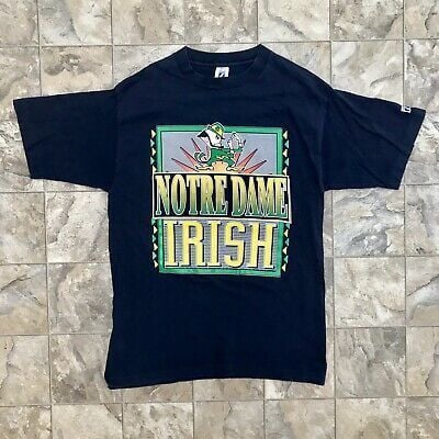 Vintage Rare 7 Logo Notre Dame Shirt