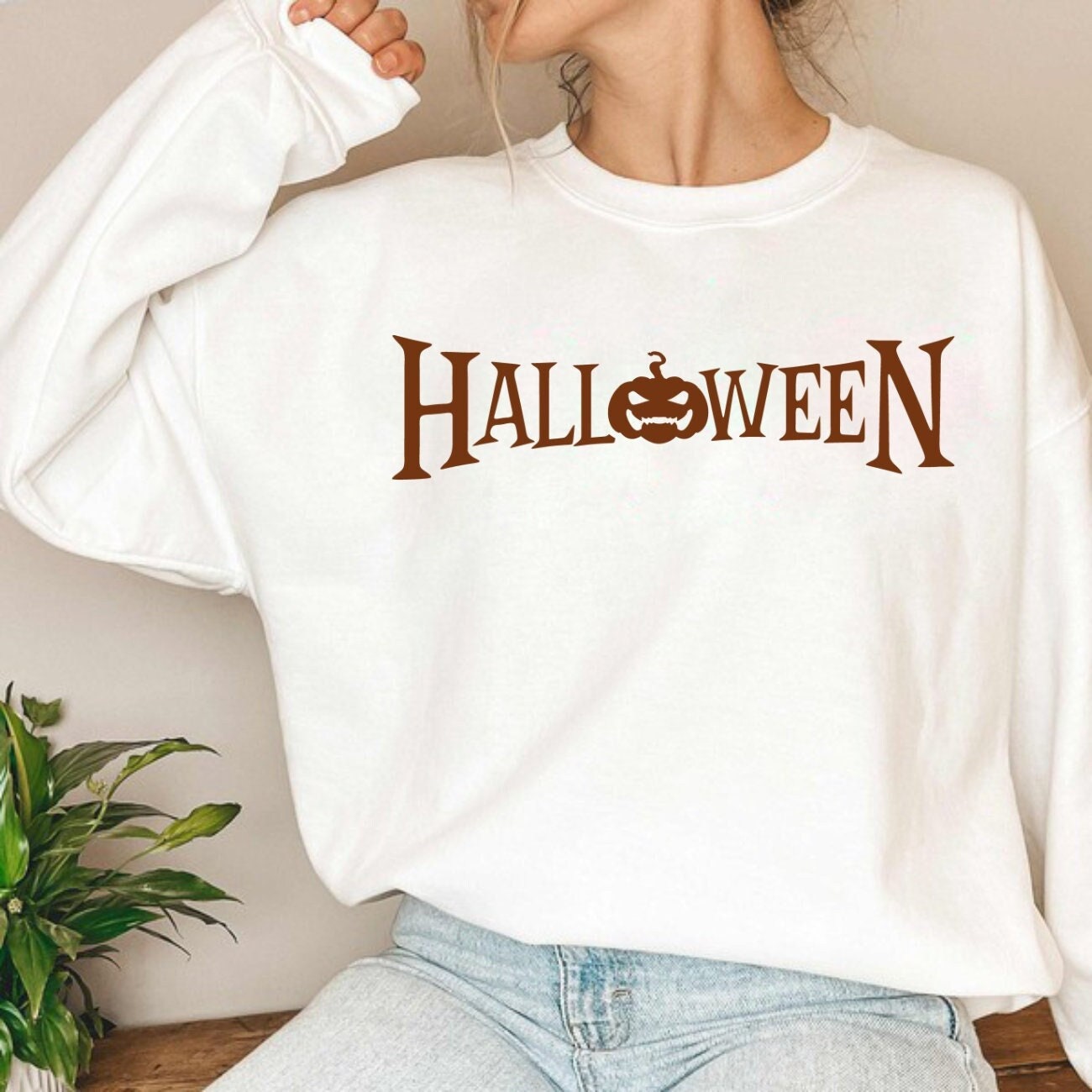 Halloween Crewneck Halloween Sweatshirt Spooky Sweatshirt Halloween Sweater Pumpkin Sweatshirt Spooky Vibes Spooky Season Cute Halloween