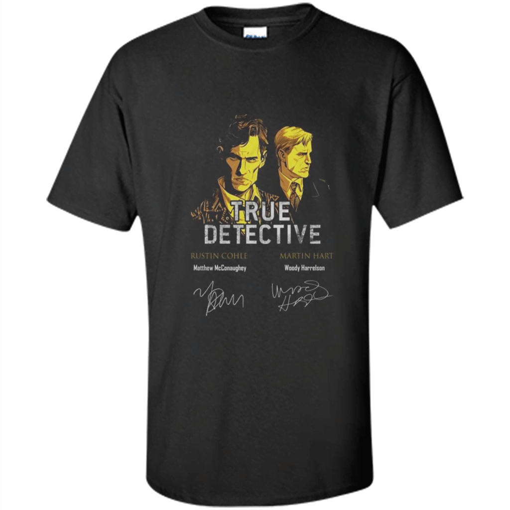 Rustin Cohle And Martin Hart True Detective Signature – Shirt