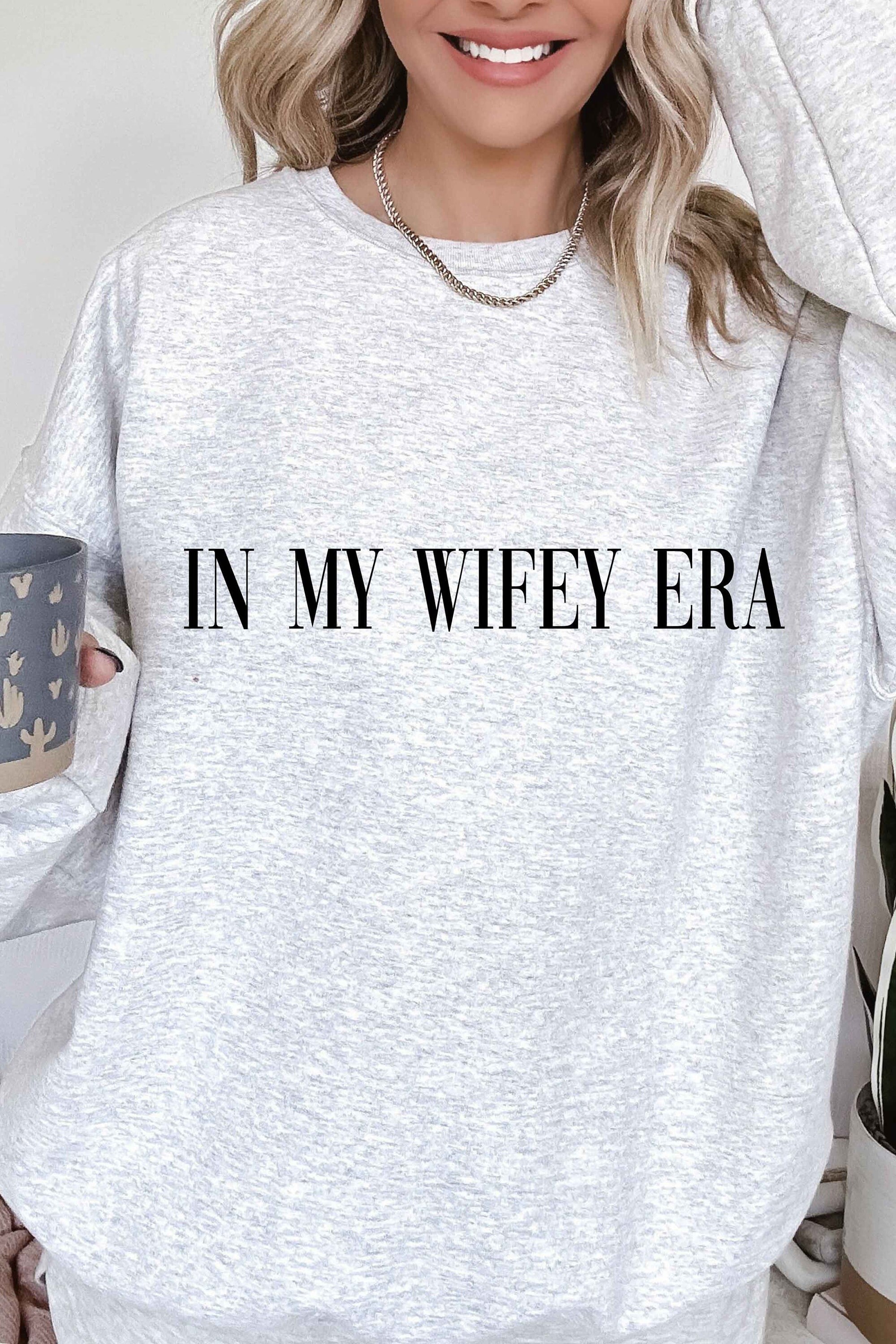 In my Wifey Era Sweatshirt Bride Sweatshirt Honeymoon Gift Newlywed New Wife Engagement Gift Bridal Shower Bride Gift Wife Sweatshirt Trendy