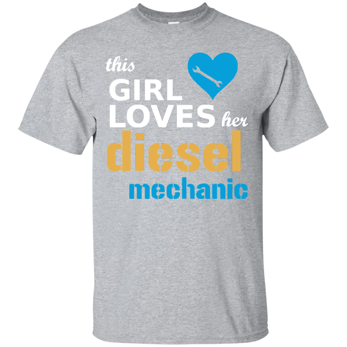 This Girl Loves Her Diesel Mechanic T Shirt Gift Tee