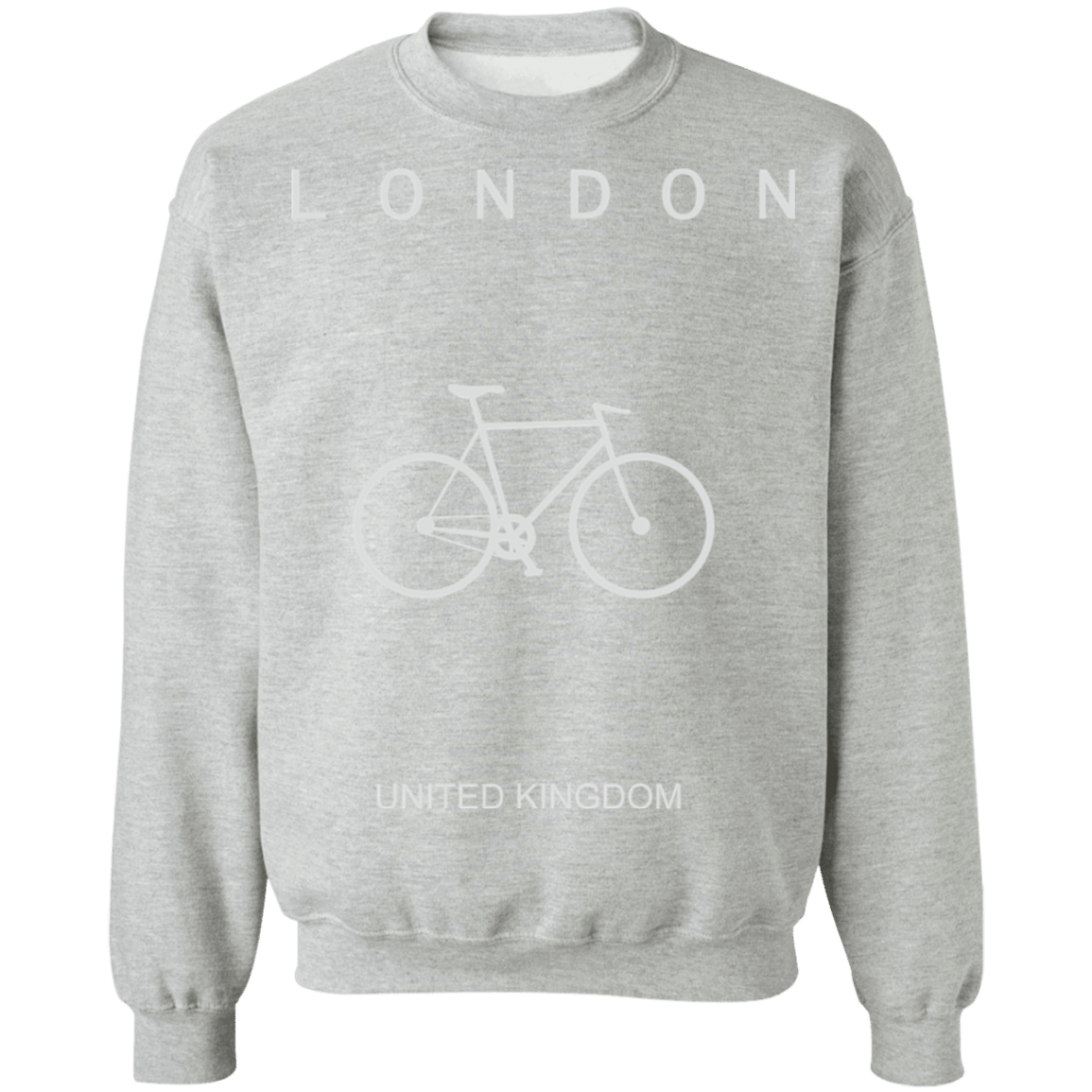 London Bicycle White Font Sweatshirt