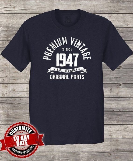 Premium Vintage Since 1947 71St Birthday Gifts For 71St Birthday Gift 71St Birthday Shirt