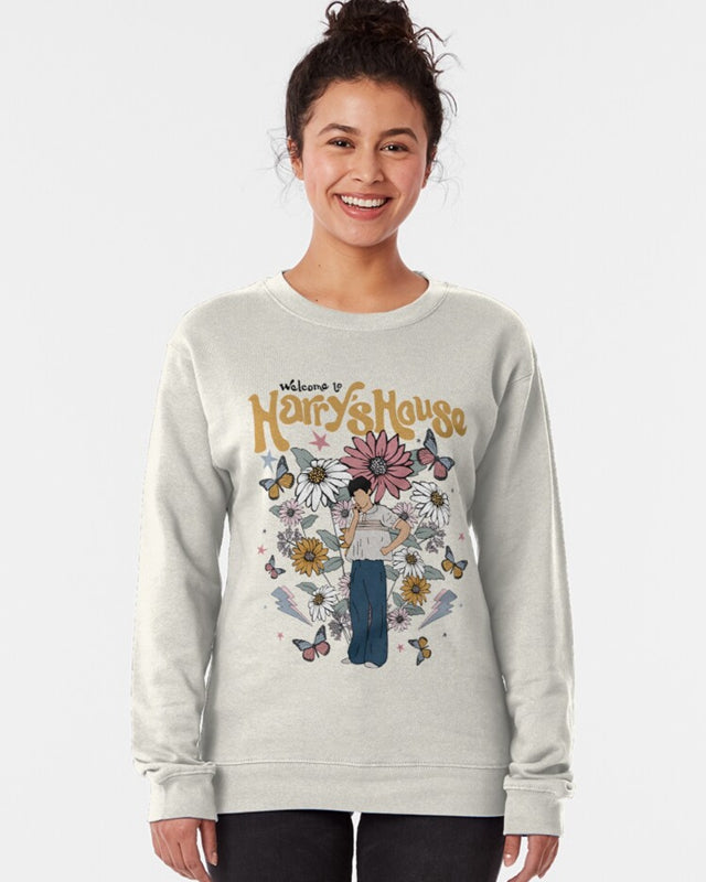 Harry’S House Floral Concept Pullover Sweatshirt