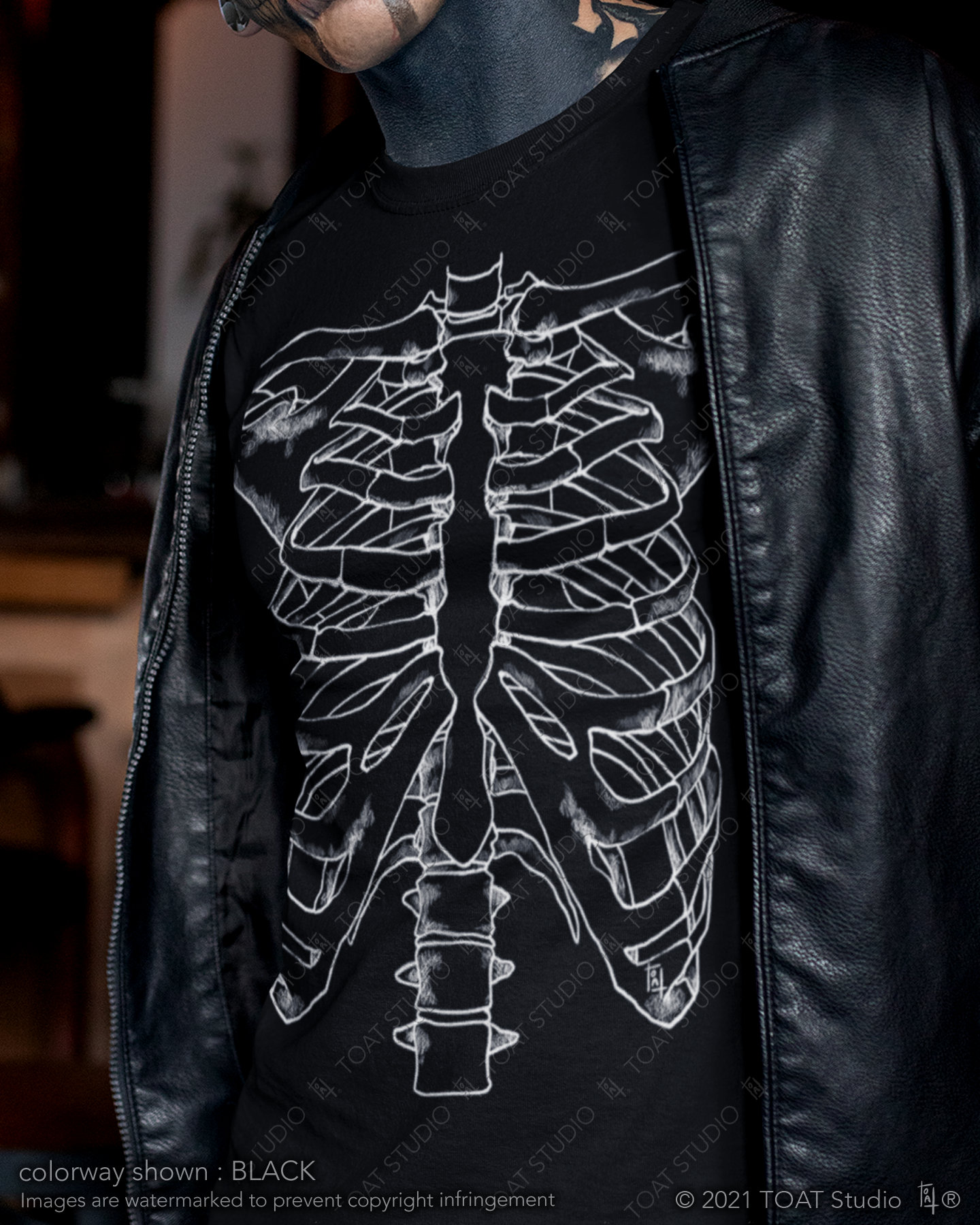 Ribcage Unisex T-shirt, Y2K Grunge Skeleton, Alternative Grunge, Dark Gothic, Anatomical Artwork, Spooky Skeleton Art Shirt, Dead Inside