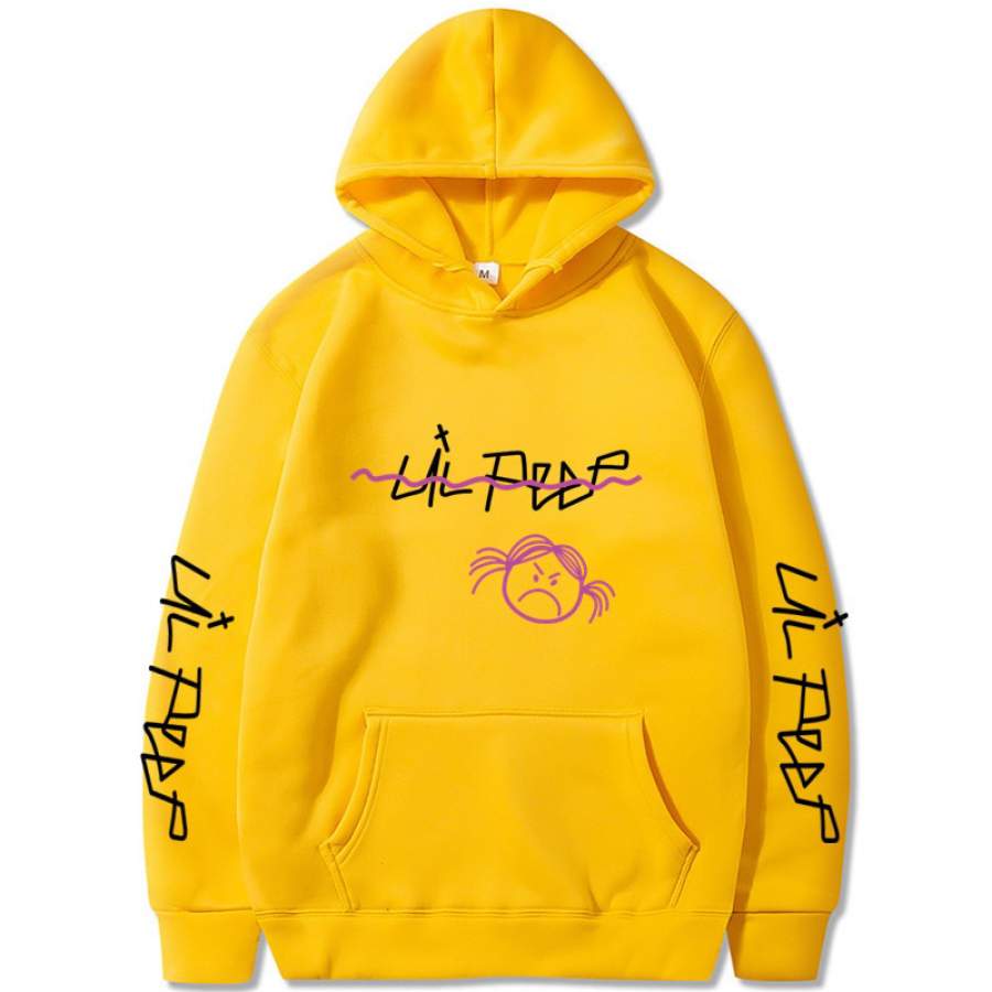 Lil Peep Sweatshirt Yellow Hip Hop Hoodies Love