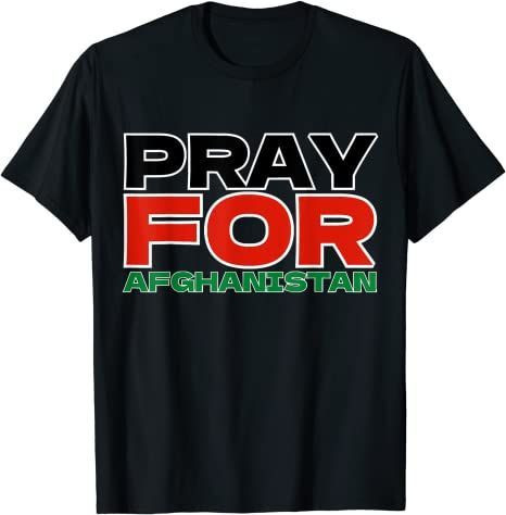 Pray For Afghanistan Sos Afghanistan Free Afghanistan T-Shirt