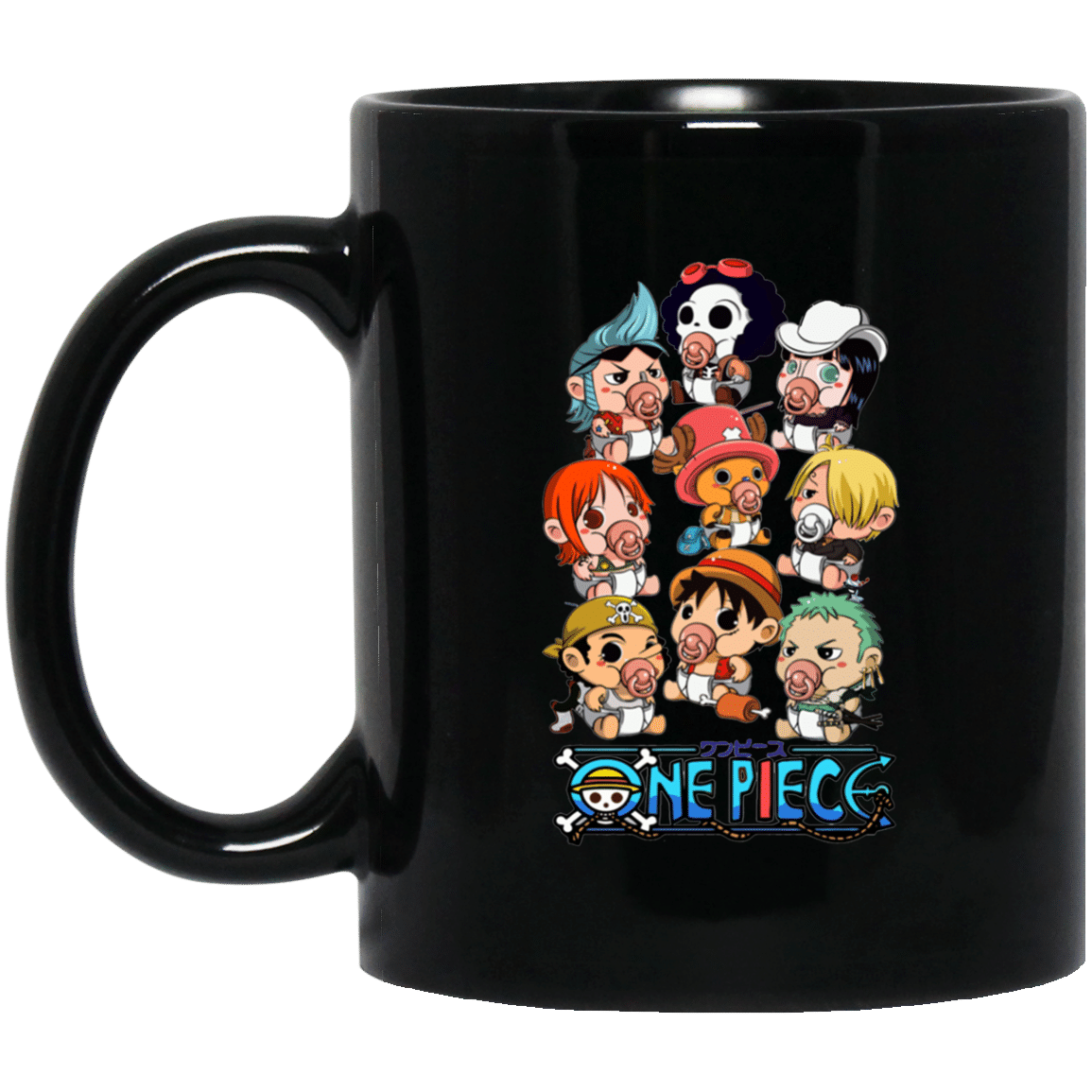 Funny Straw Hat Pirates Chibi One Piece Mug