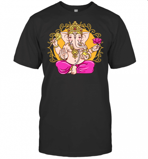 Ganesh Symbol Yoga Hindu Men Women Meditation Gift T Shirt Copy Copy