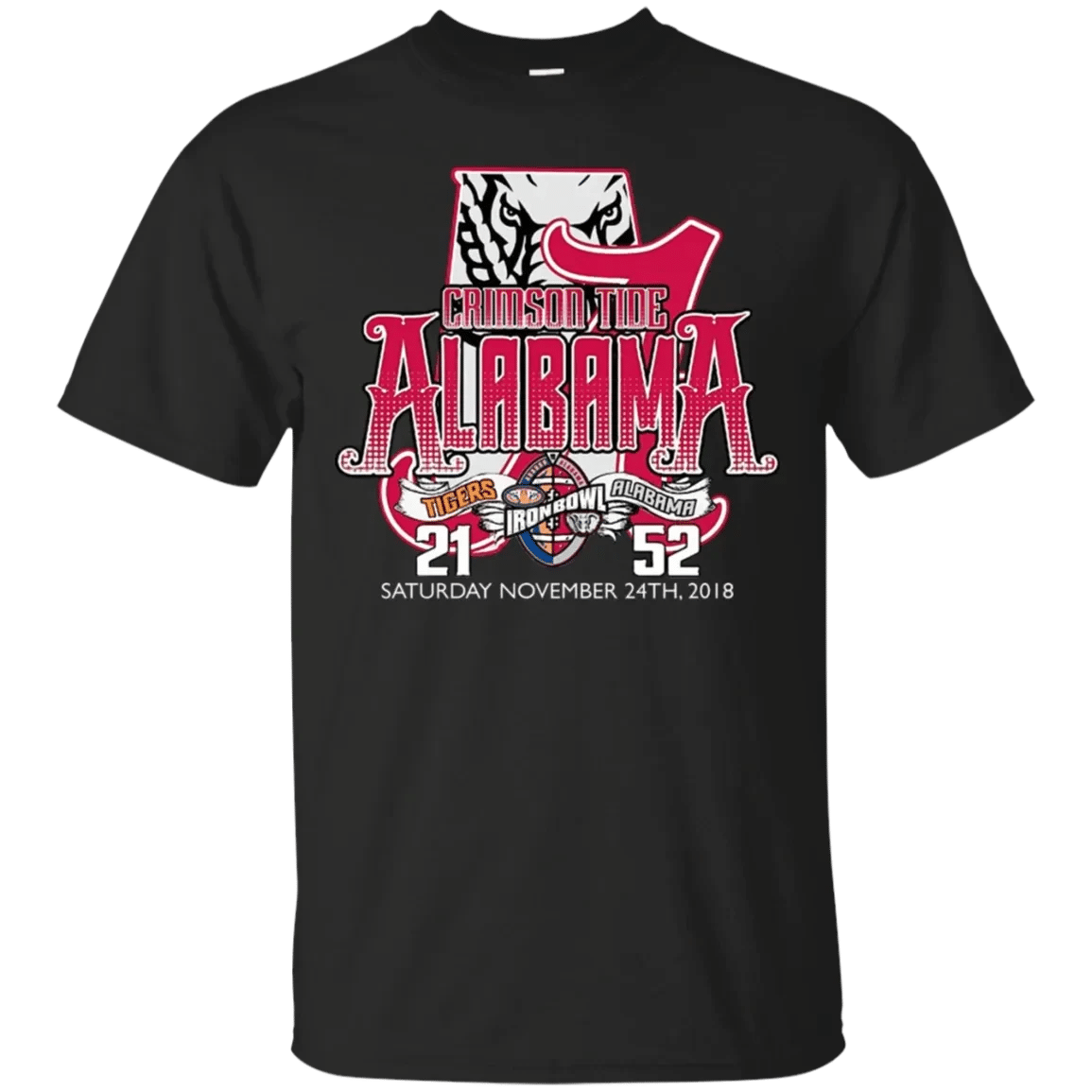 Crimson Tide Alabama Win 52 -21 Saturday November Iron Bowl 2018 Shirt Crimson Tide Alabama Win 52 -21 Saturday November Iron Bowl 2018 Shirt