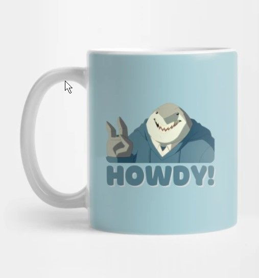 Howdy! Mug Num Num King Shark Coffee Mug