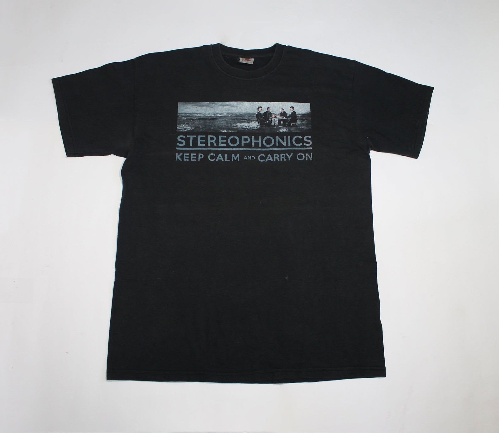 Stereophonics Tour Shirt Keep Calm And Carry On Shirt Welsh Post-Britpop Band Shirt M