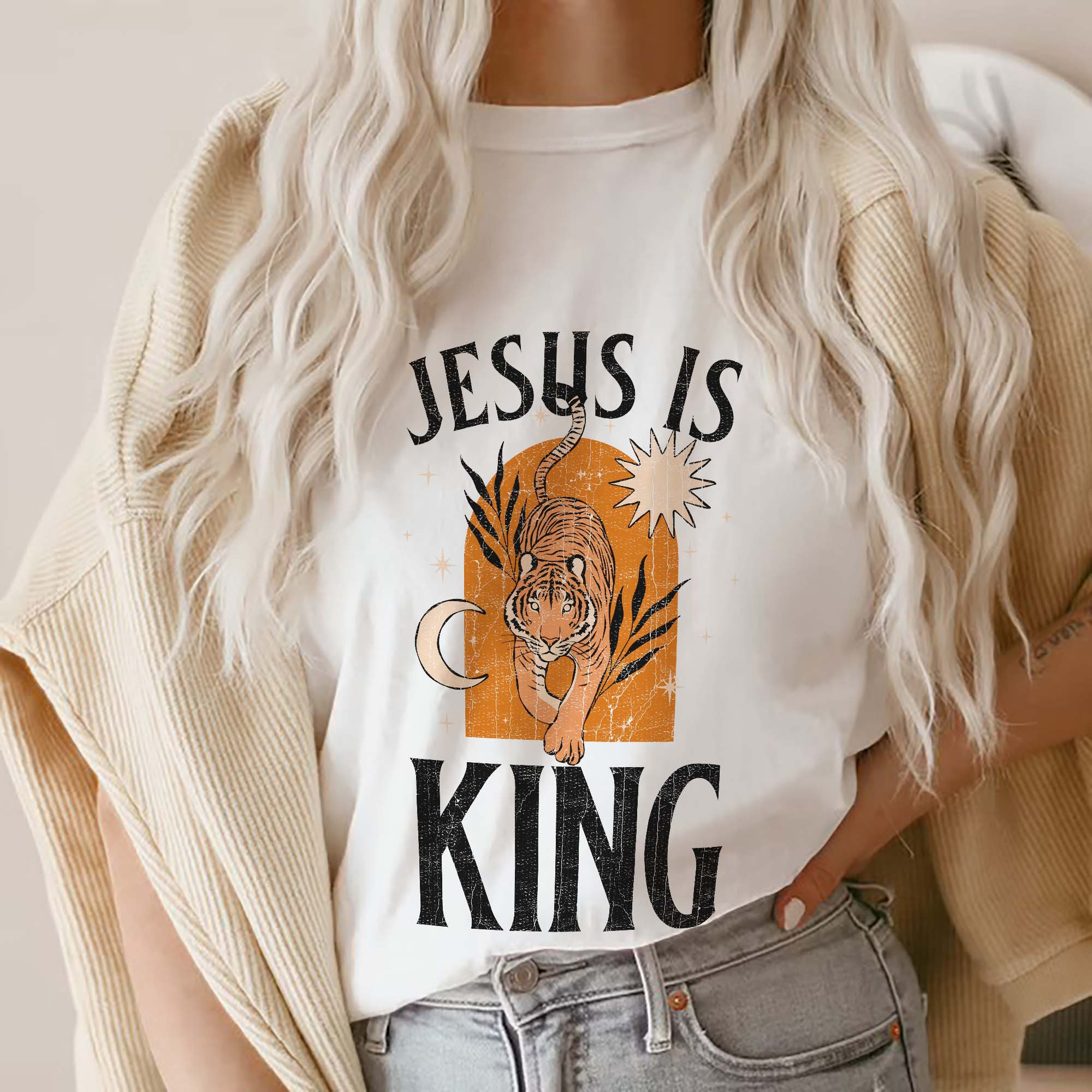 Jesus is King T-shirt Pray Shirt Catholic Shirt Faith Based Shirt Bible Verse Shirt Bible Verse Shirts Prayer Shirt Christian Shirts