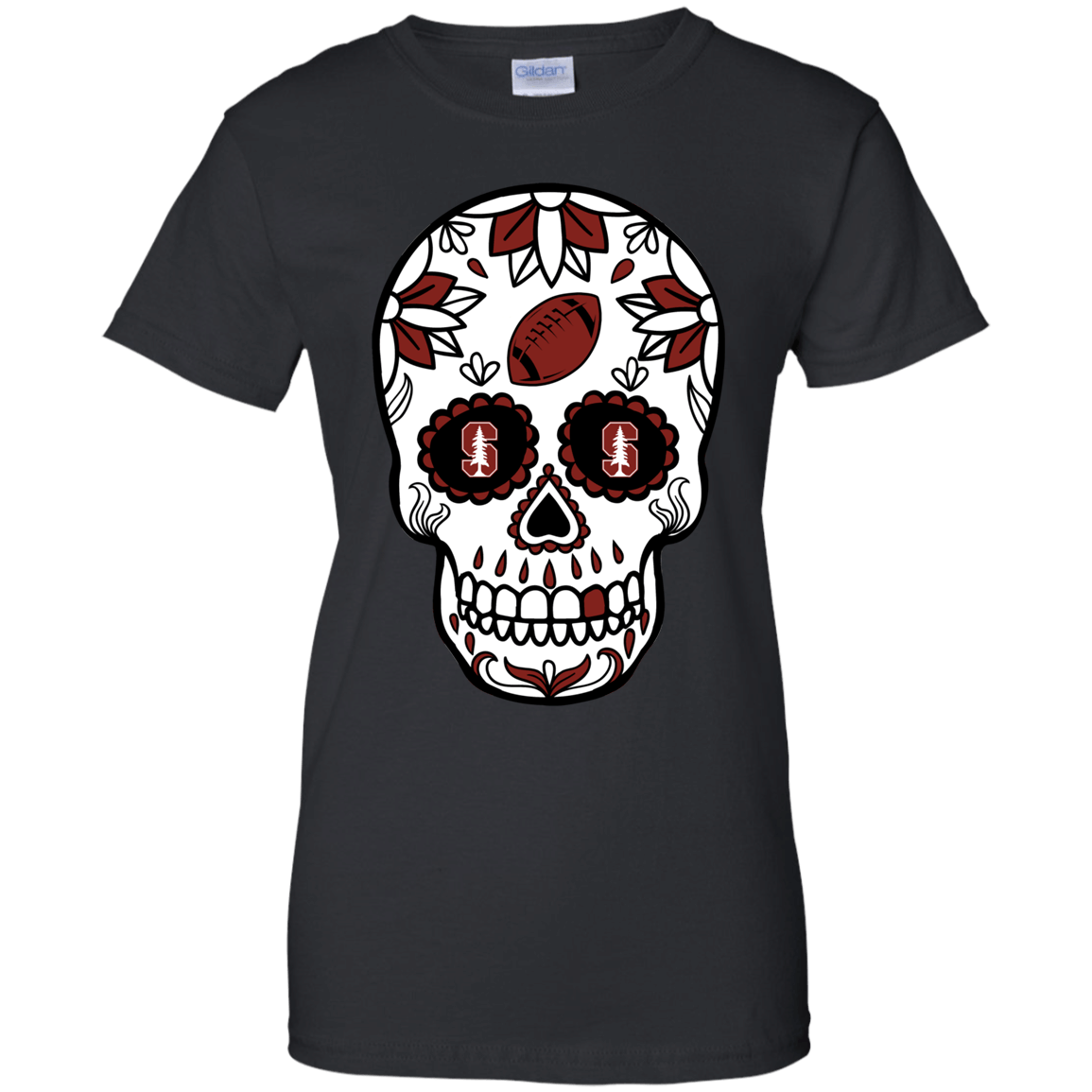 Stanford Cardinal Football Sugar Skull Day Of The Dead Shirts