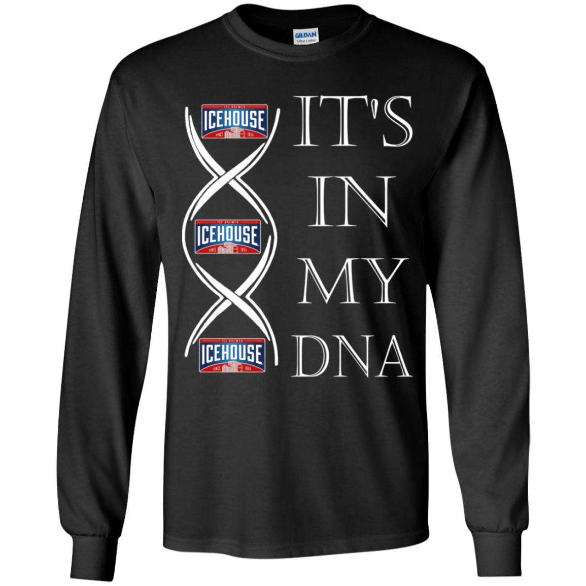 It’S In My Dna Icehouse Beer Addict Youth Ls T-Shirt