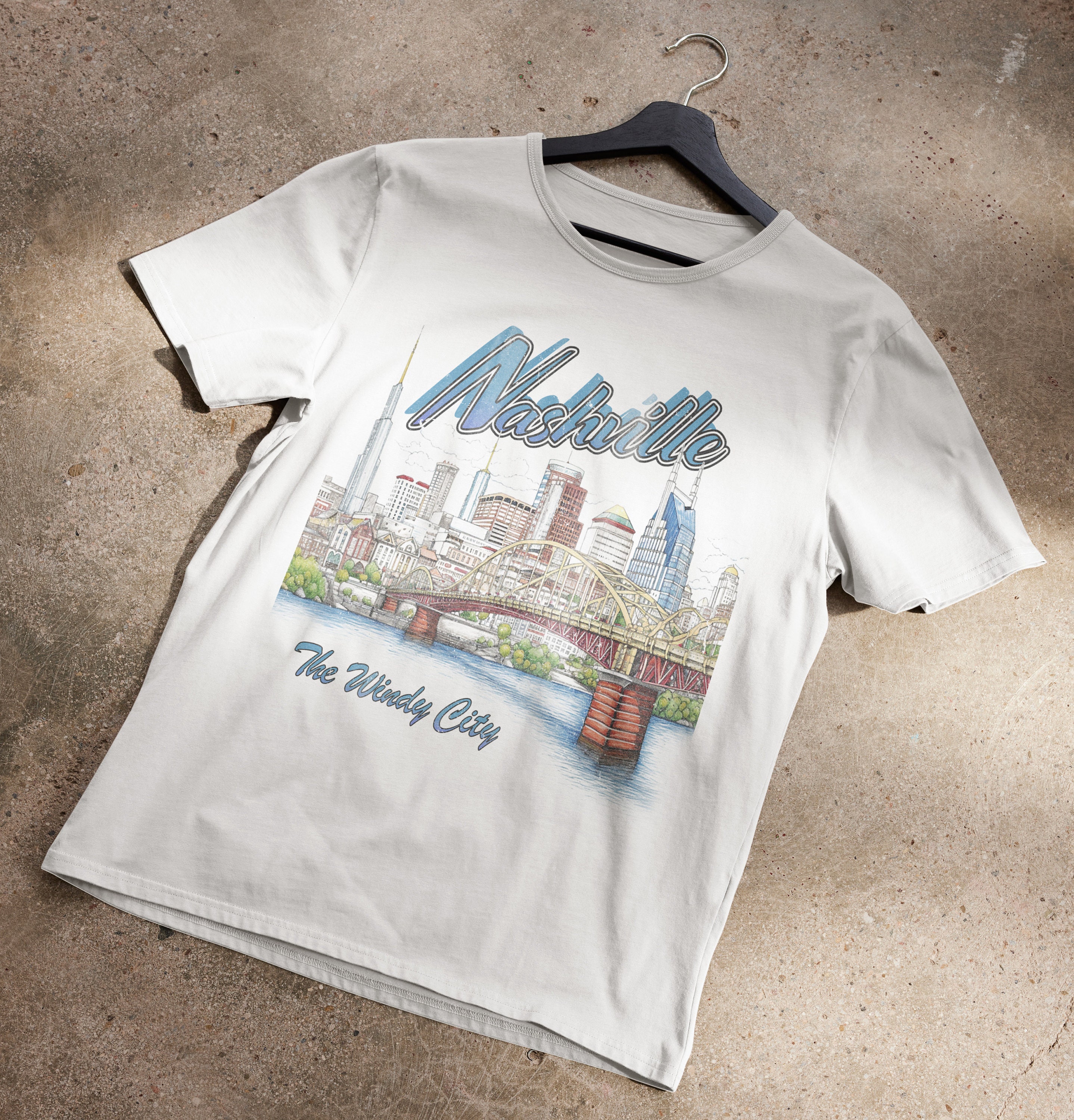 Nashville: The Windy City Tourism T-Shirt