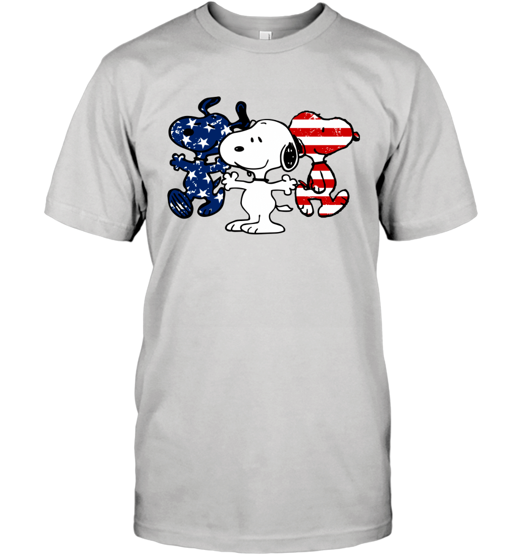 4Th Of July American Flag Snoopy Independence Day Shirt T-Shirt