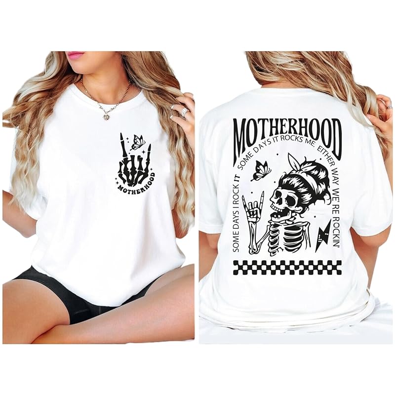 Motherhood, Mama Shirt, Mom Shirt, Rocker Mom Gifts, Mothers Day Cotton Fit