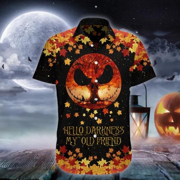 Hello Darkness My Old Friend Halloween Hawaiian Shirt