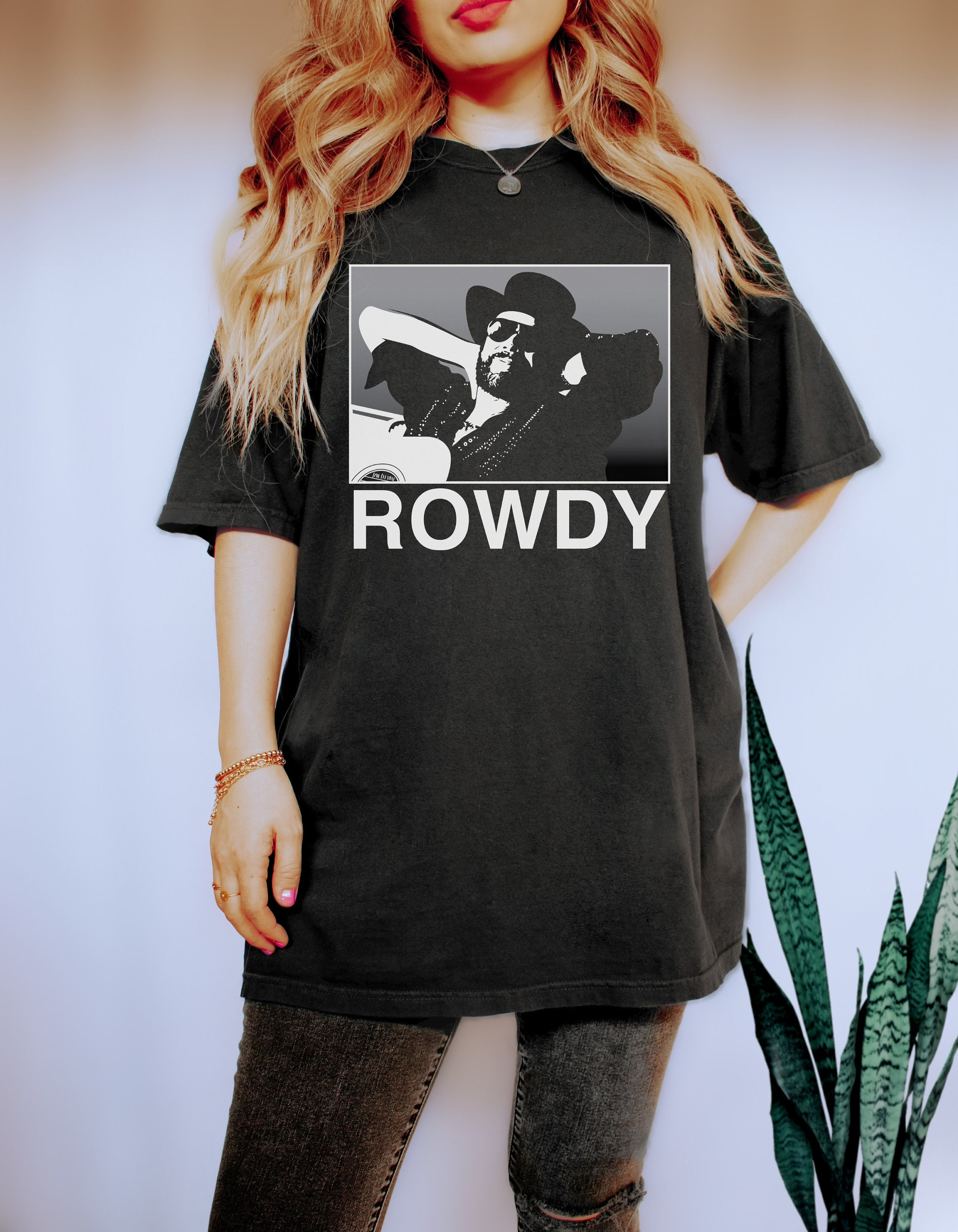 Hank Williams Jr Tee, Rowdy Friends Tee, bocephus shirt, Womens Hank Williams Jr Shirt Comfort Colors Unisex Tee