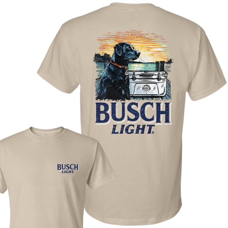 GILDAN Limited Busch Light Men Best Friend T-shirt, Beer Lover Graphic Tee