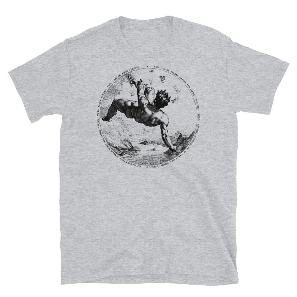 Phaeton – Hendrick Goltzius, Icarus, Greek Mythology, Aesthetic, Goth T-Shirt