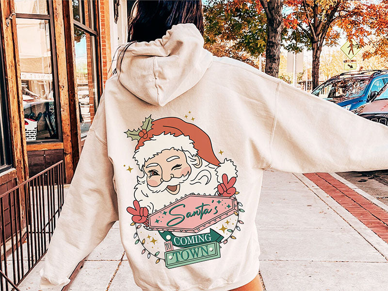 Groovy Christmas Santa Hoodie