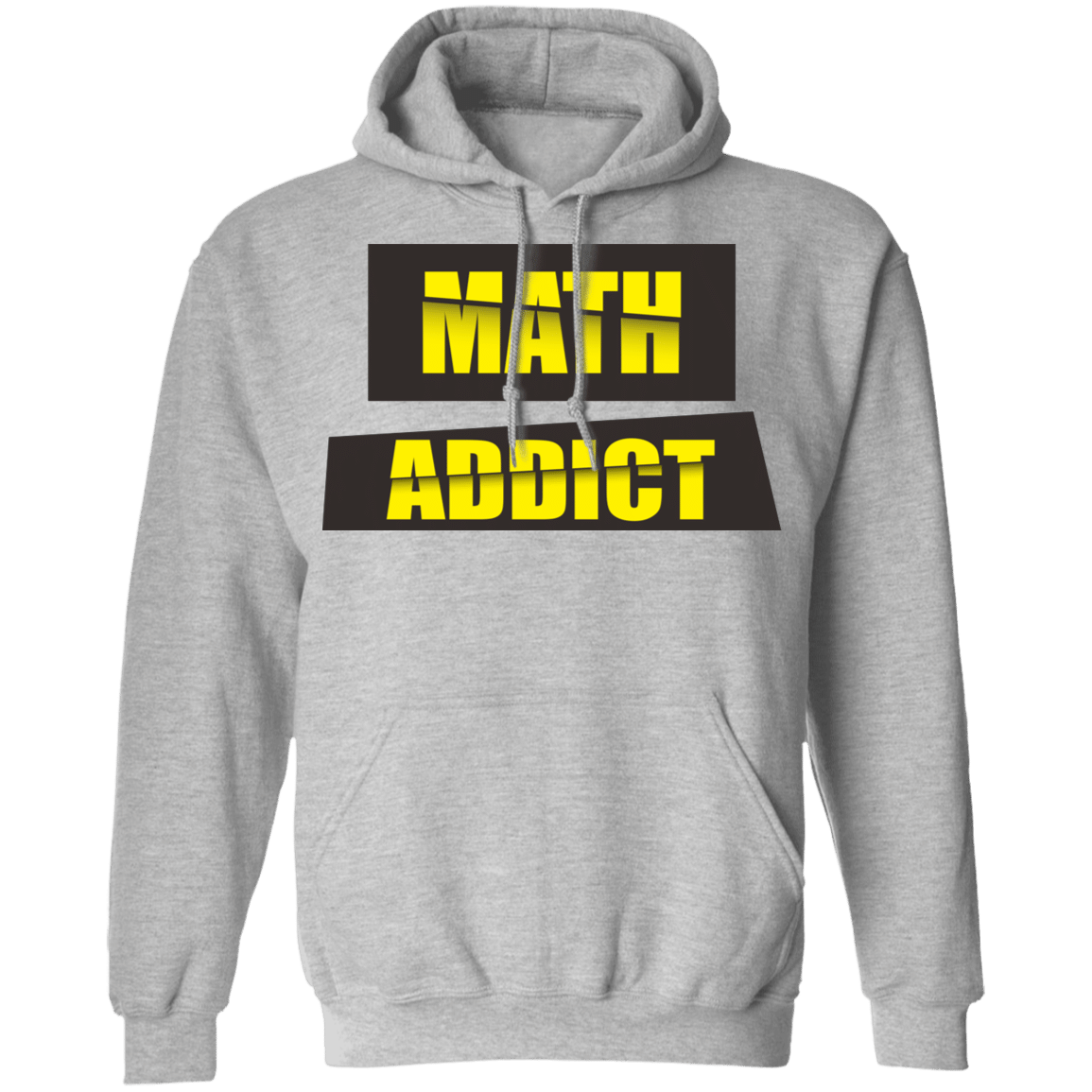 Math Addict Double Slash Pullover Hoodie