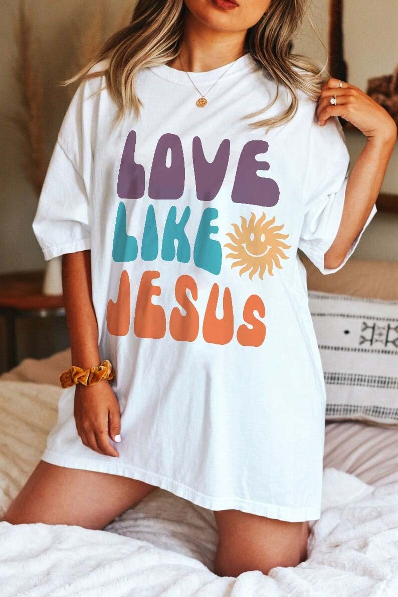 Love Like Jesus T-shirt Pray Shirt Catholic Shirt Faith Based Shirt Bible Verse Shirt Bible Verse Shirts Prayer Shirt Christian Shirts