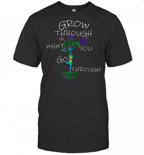 Inspirational Quotes Growth Positivity Motivational Yoga T Shirt