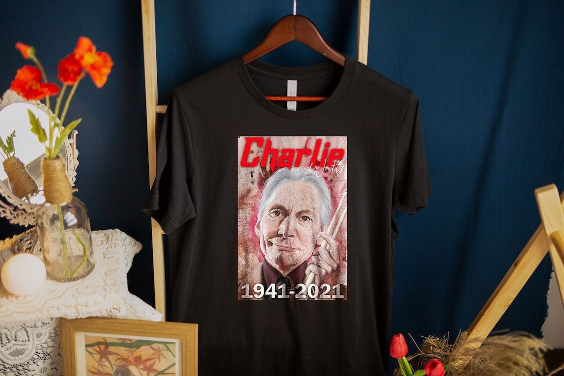 Rip Charlie Watts Rolling Stones Drummer, Charlie Watts Rolling Stones Tribute Shirt