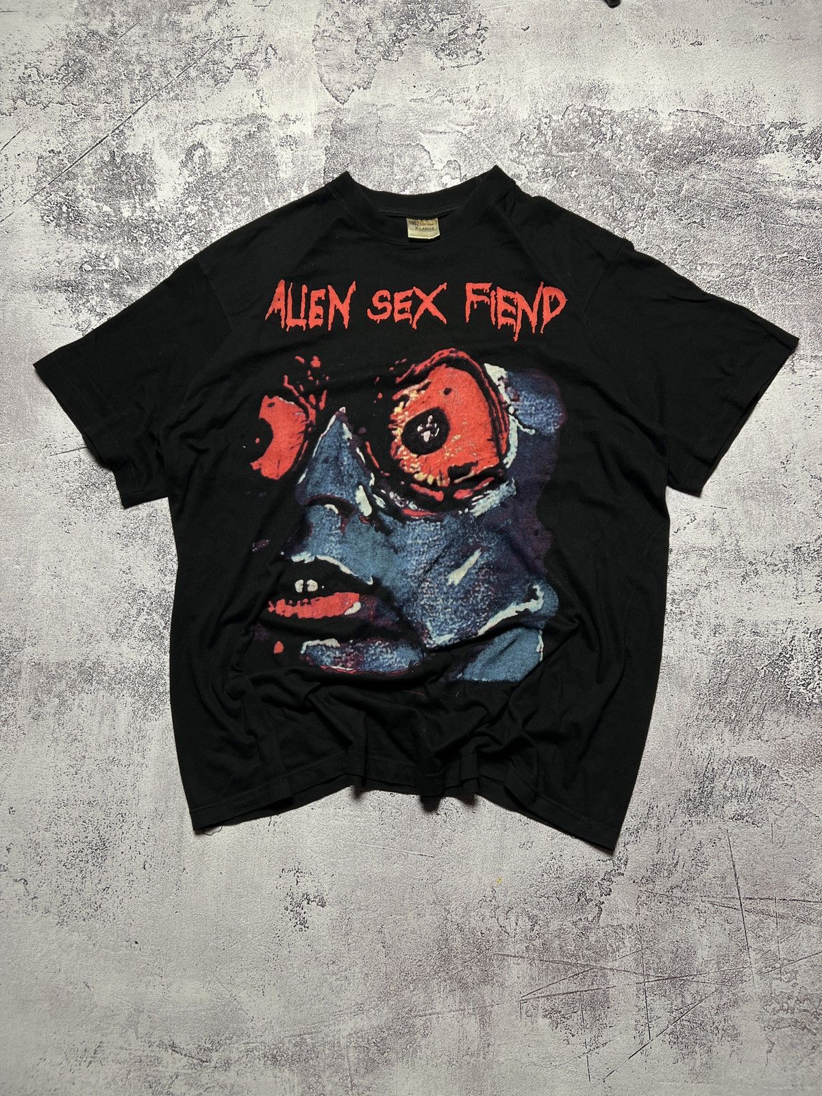 RARE 90s Vintage Sunfaded Alien Sex Fiend tee, Shirt Outfit, Gifts For Men, Gifts For Women